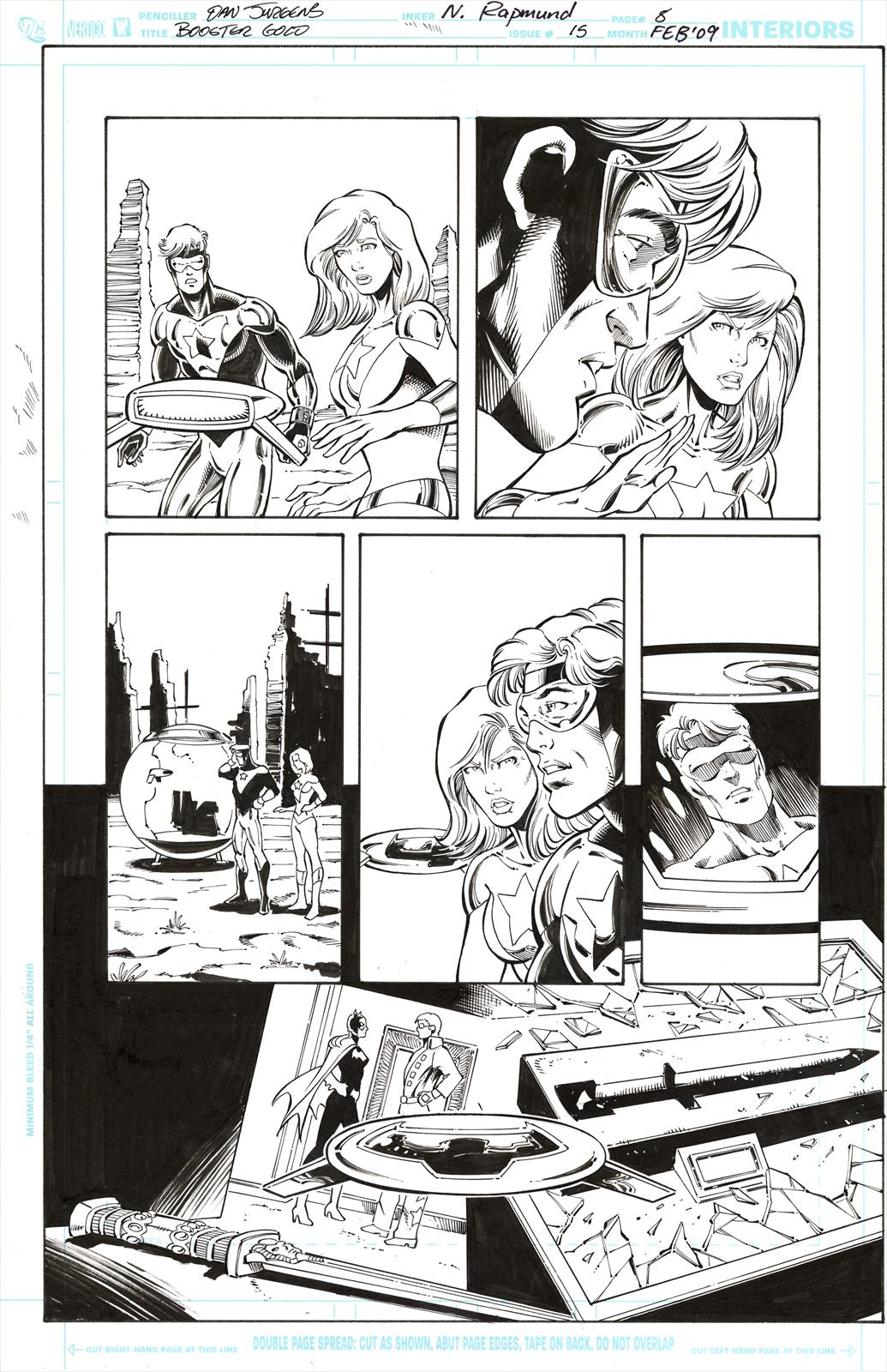 Booster Gold #15, Page 5 Artist:  Dan Jurgens (Penciller) ,  Norm Rapmund (Inker) Media Type: Pen and Ink Art Type: Interior Page 
