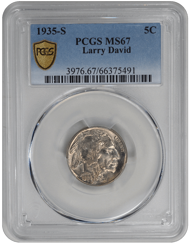 1935-S Buffalo PCGS  MS 67