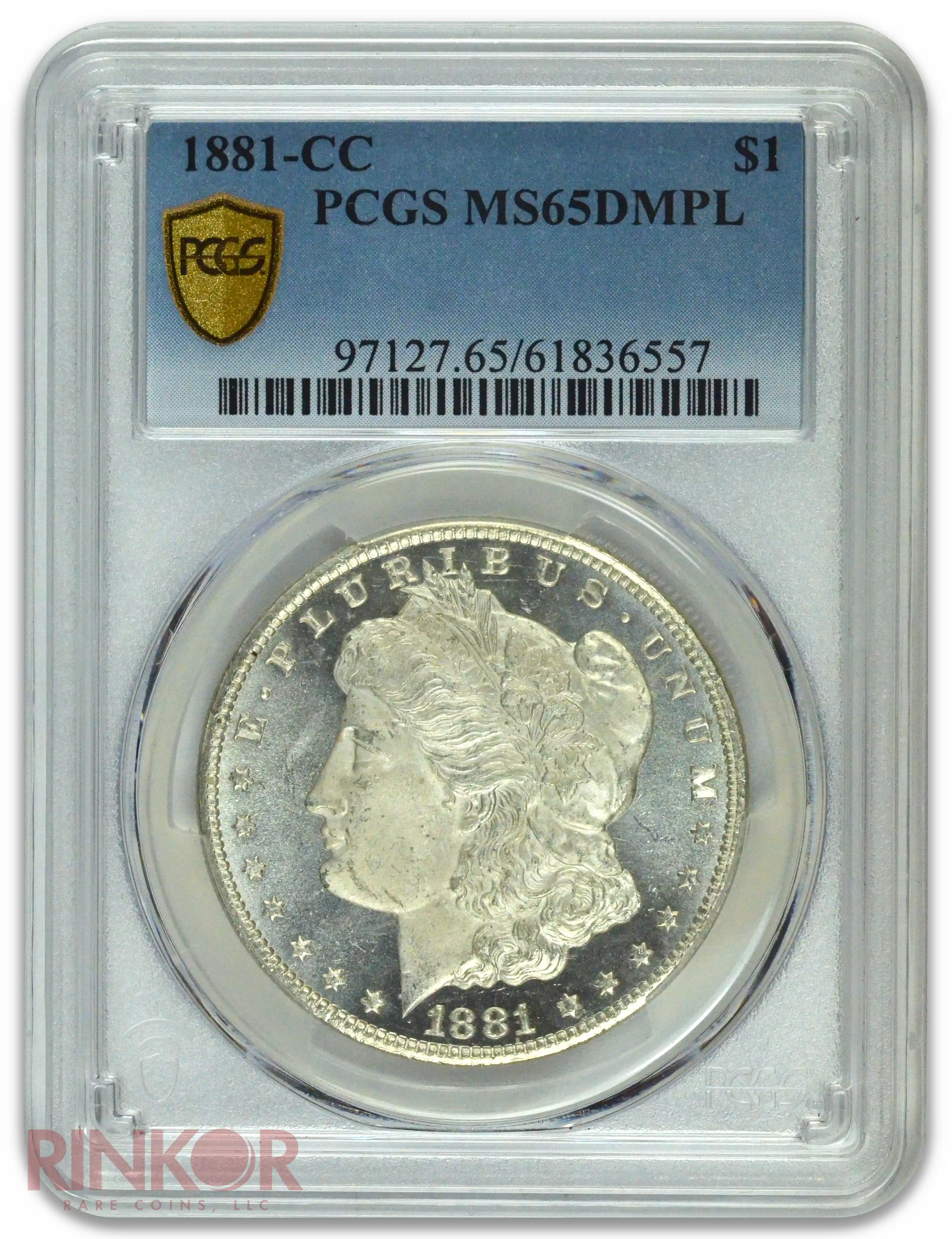 1881-CC $1 Morgan Dollar PCGS MS 65 DMPL