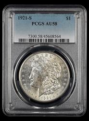 1921 S $1 PCGS AU58 AU58