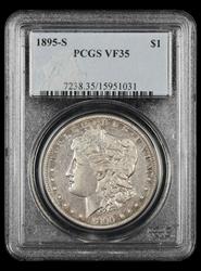 1895-S $1 PCGS VF-35