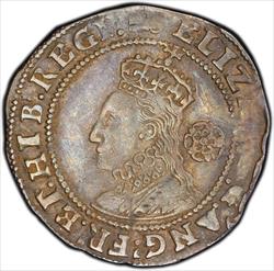 1596 Great Britain 6D PCGS XF det 