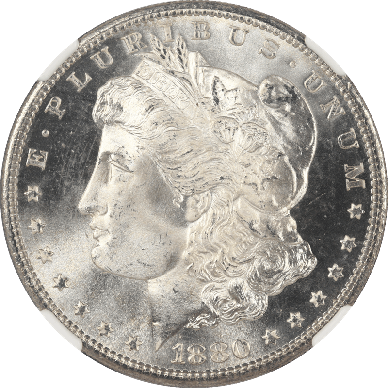 1880-S Morgan Silver Dollar $1 NGC MS 68 Premium Quality Coin
