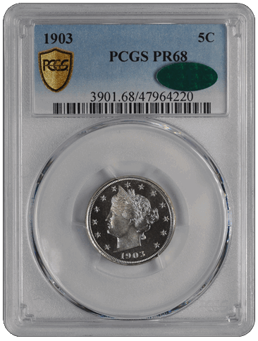 1903 5C Liberty Nickel PCGS  (CAC) 