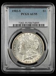 1902 S $1 PCGS  AU55