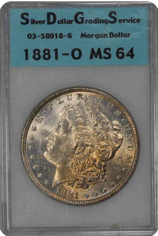 1881-O Morgan SDGS MS 64 