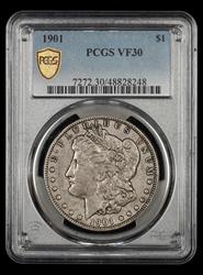 1901 $1 PCGS VF 30