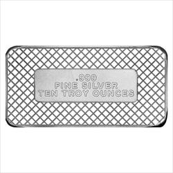 10 OZ SILVER BAR FLAG SILVERTOWNE 