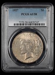1927 $1 PCGS AU58 AU58