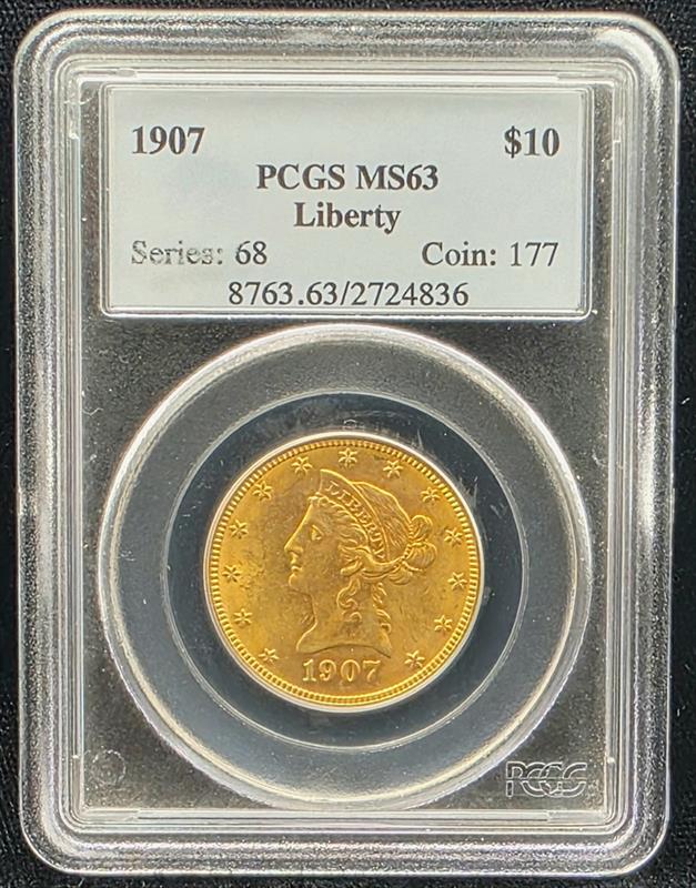1907  Liberty Liberty Head PCGS MS63