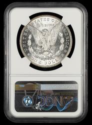 1887 $1 VAM 12A DDO Gator & Clash Top 100 Bill Fivaz Signature Label NGC MS 66
