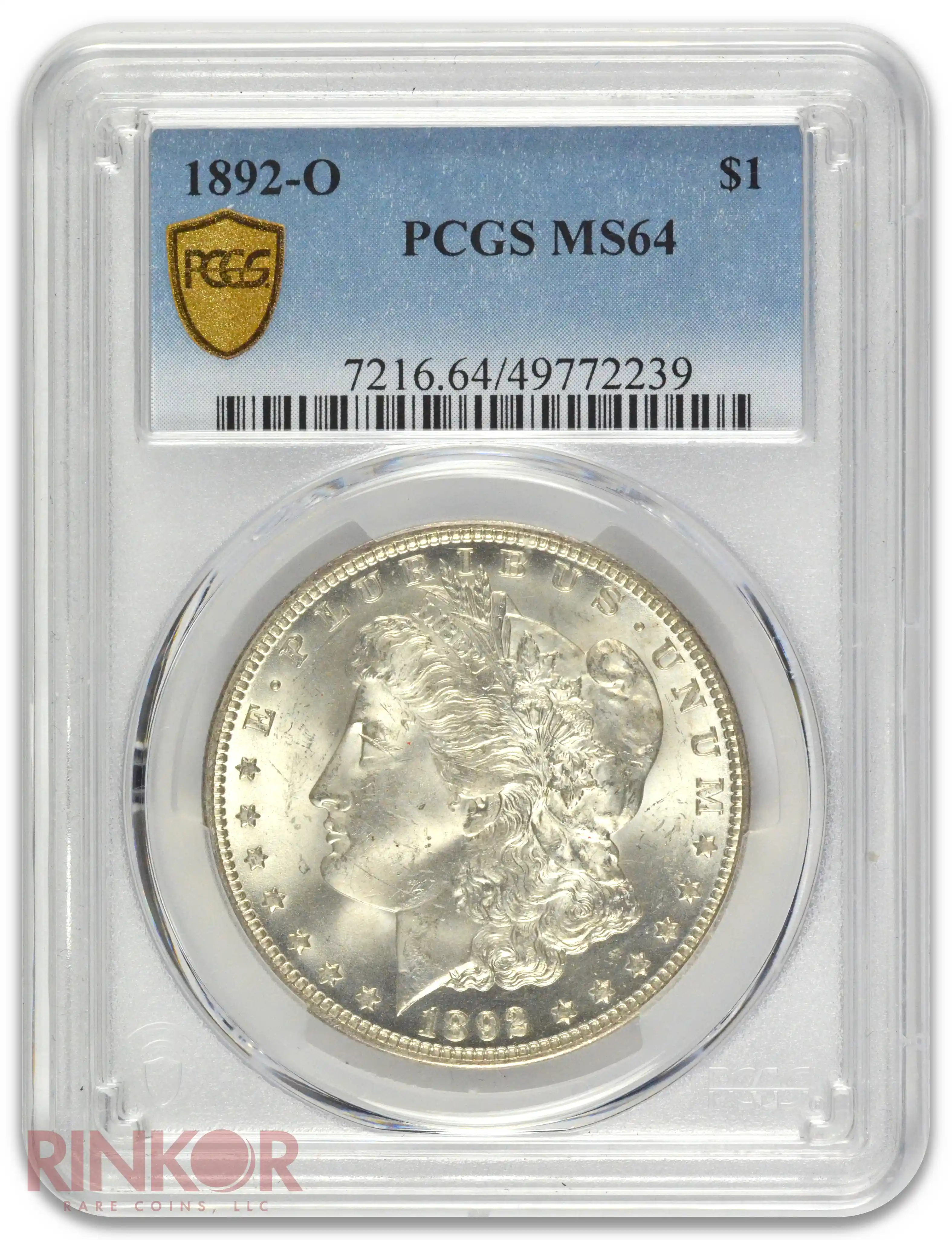 1892-O $1 PCGS MS 64