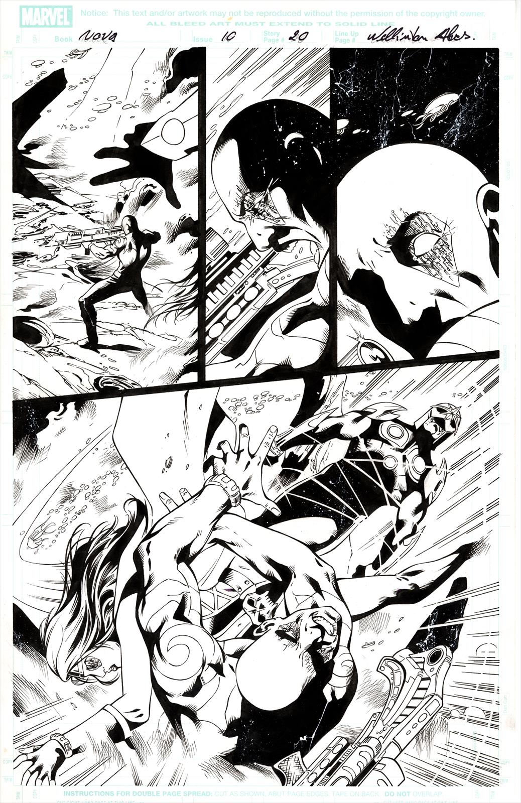 Nova #10, Page 20 Artist:  Wellington  Alves (Penciller) ,  Nelson  Pereira (Inker) Media Type: Pen and Ink Art Type: Interior Page 