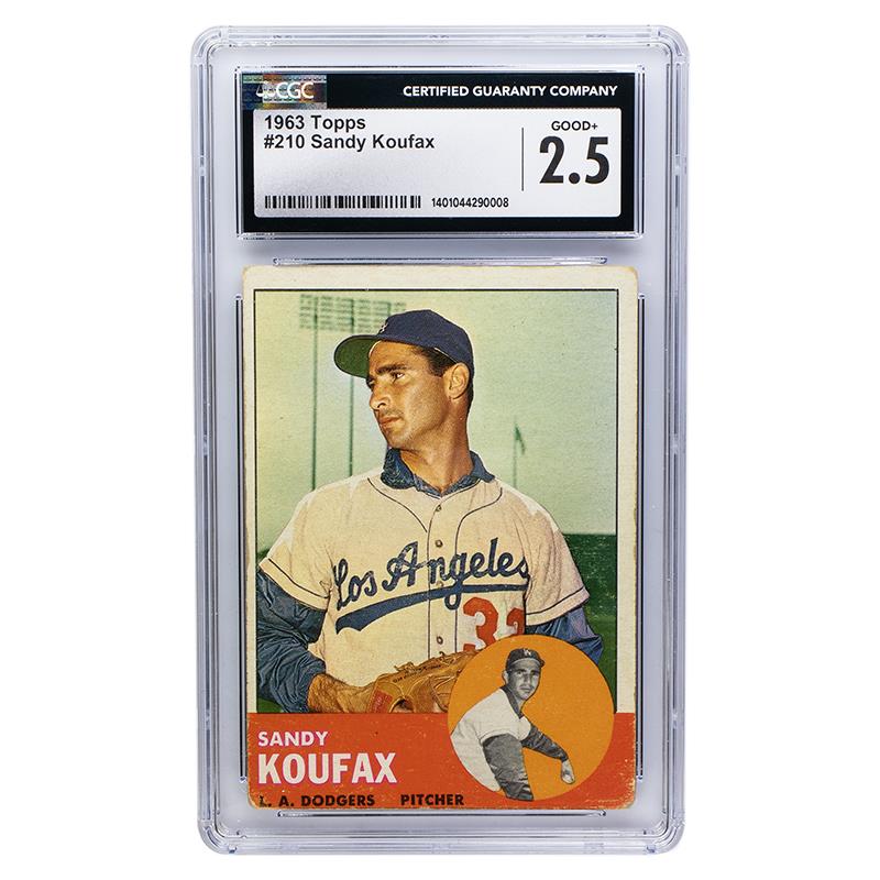 1963 Topps Sandy Koufax #210 CGC Good+ 2.5 