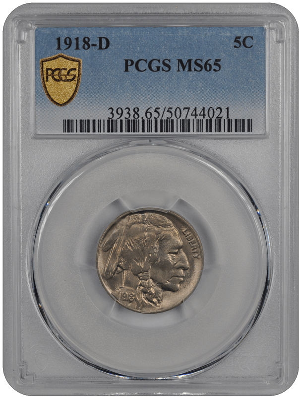 1918-D Buffalo PCGS MS 65