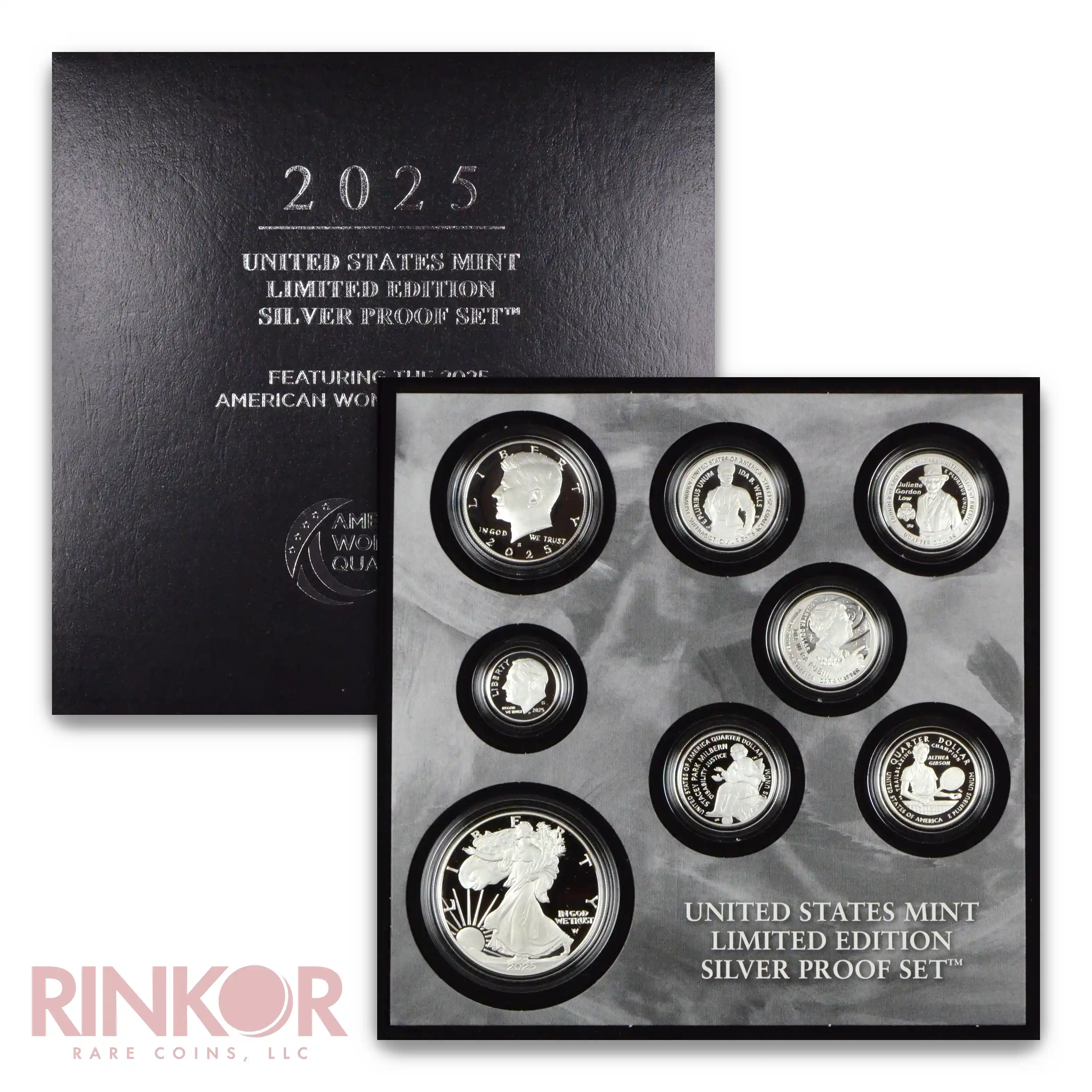 2025-S Limited Edition Silver 8-Coin Proof Set (Box and CoA)