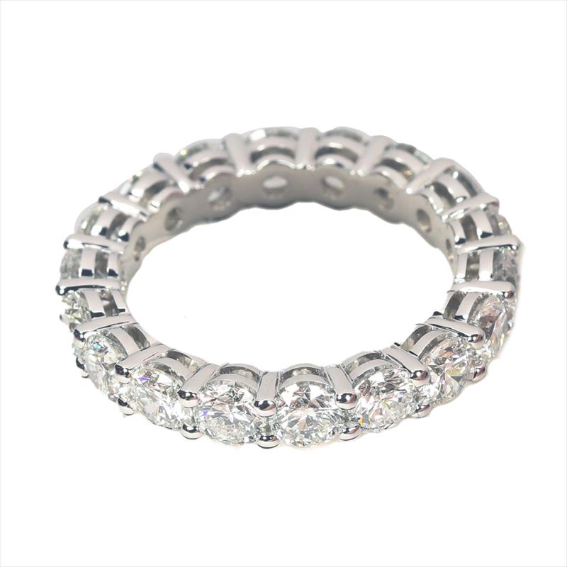14k WG Eternity Band Size: 6 Approx: 3.33ctw I Color SI Clarity 