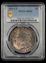 1891-CC $1 PCGS MS 62