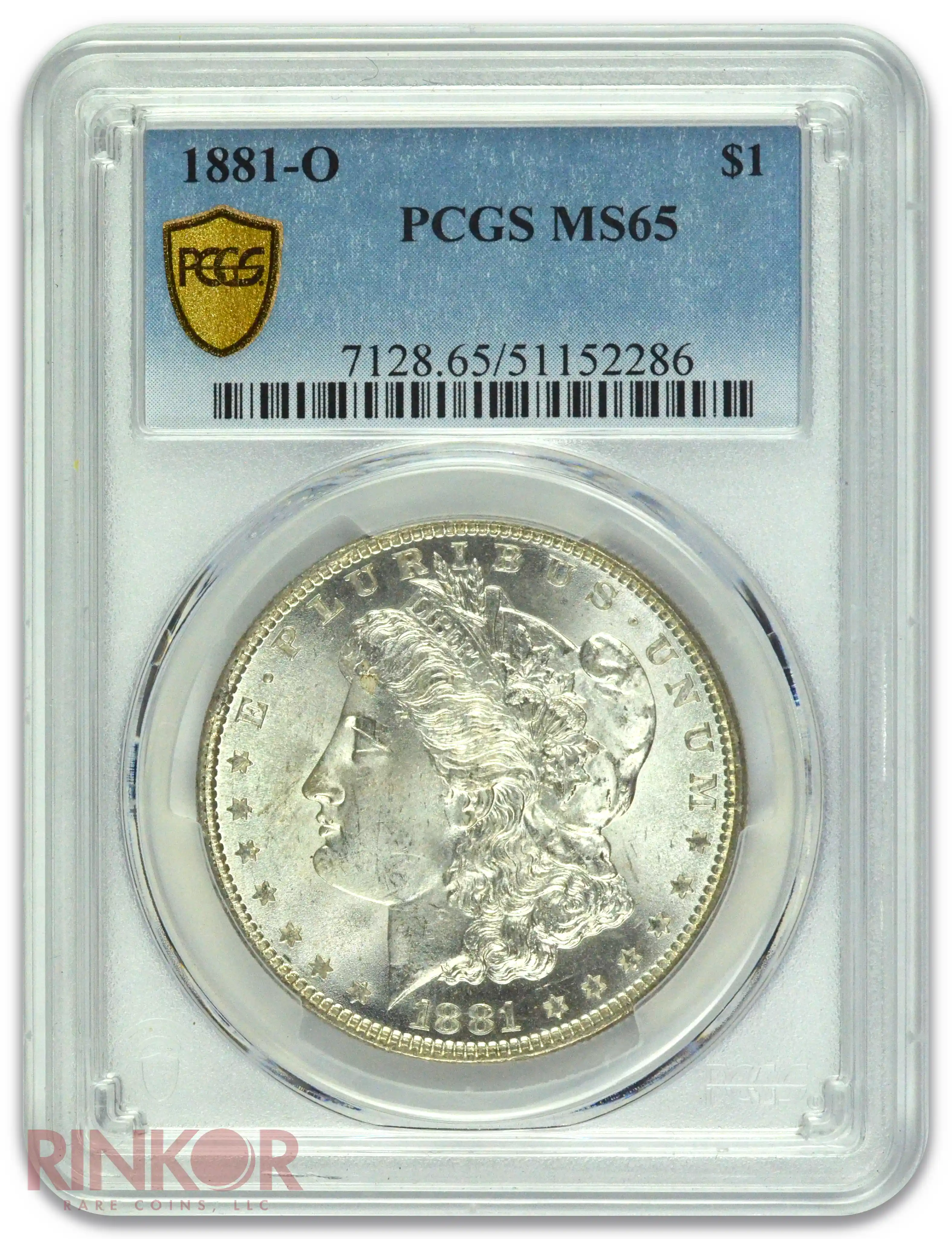1881-O $1 Morgan Dollar PCGS MS 65