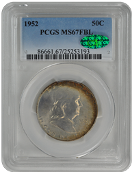 1952 Franklin PCGS CAC (99) FBL 67