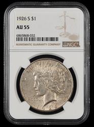 1926 S $1 NGC AU55 AU55