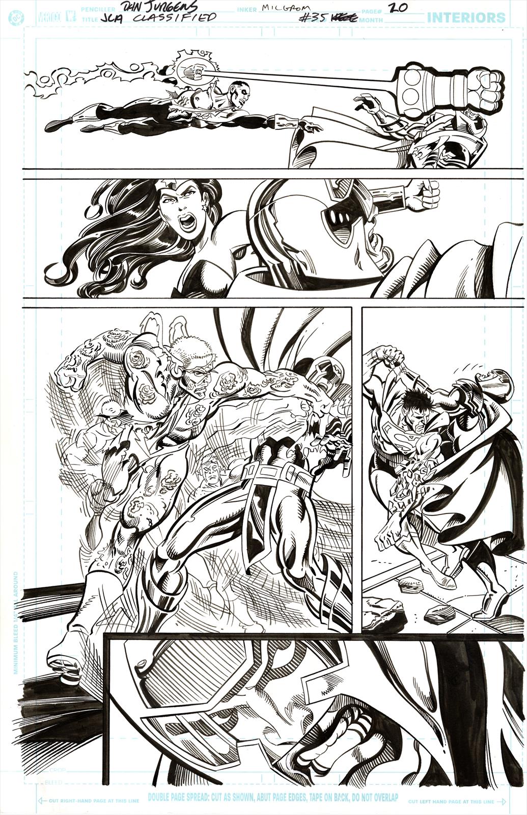 JLA: Classified #35,Page 20 Artist:  Dan Jurgen (Penciller) ,  Al Milgrom (Inker) Media Type: Pen and Ink Art Type: Interior Page 