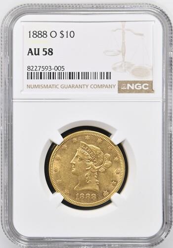 1888-O Liberty Head NGC AU58