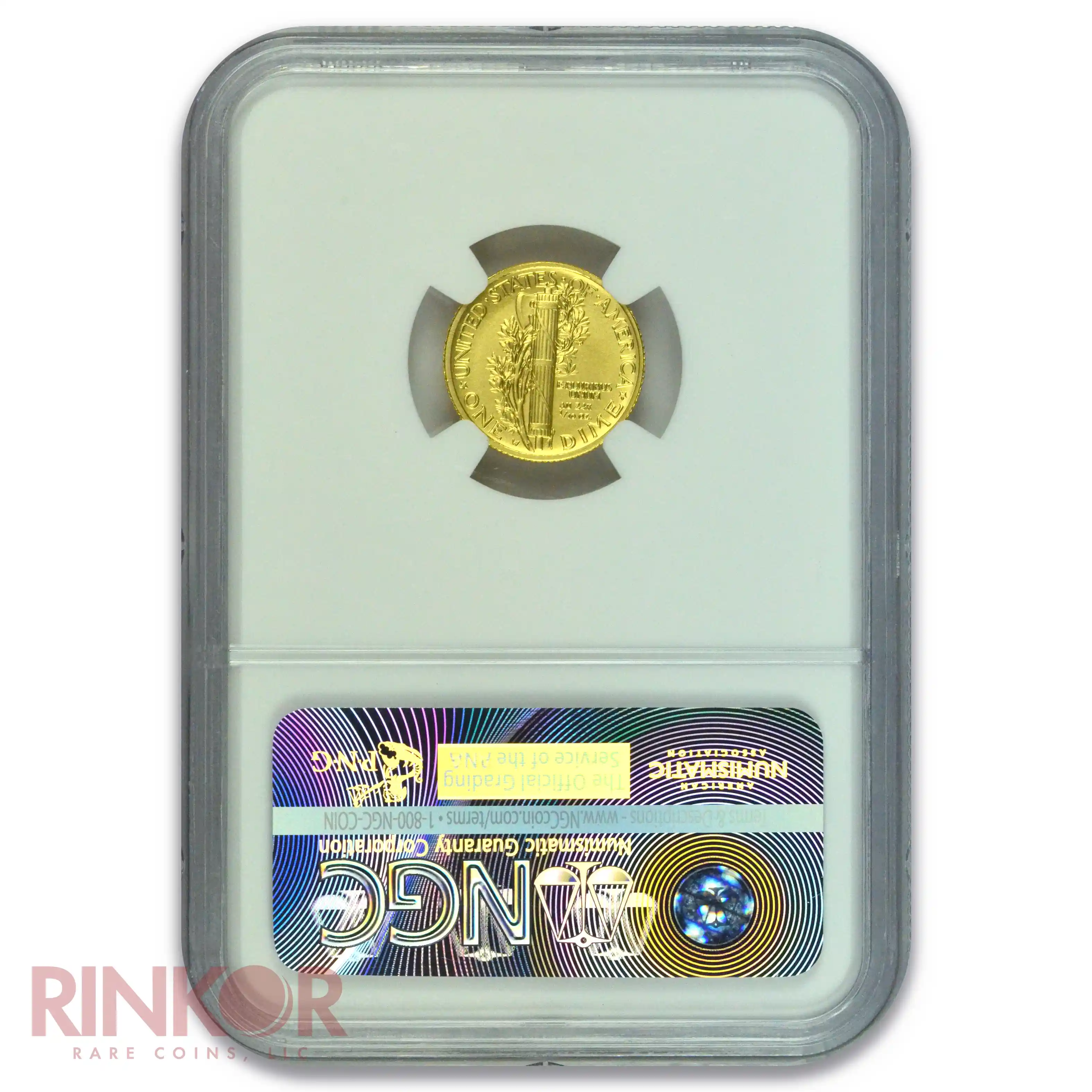 2016-W 1/10thoz Gold Mercury Dime Centennial Early Releases NGC SP 70