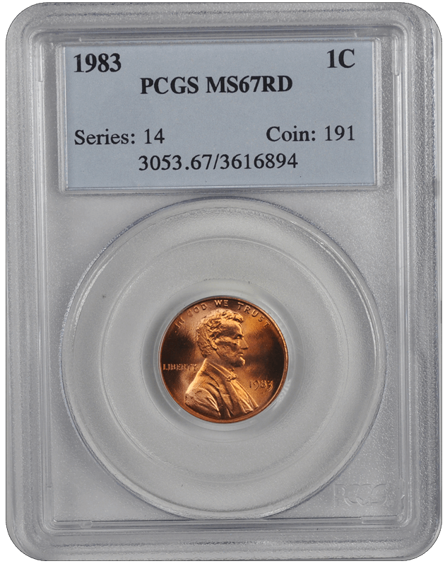 1983 Lincoln Memorial PCGS RD 67