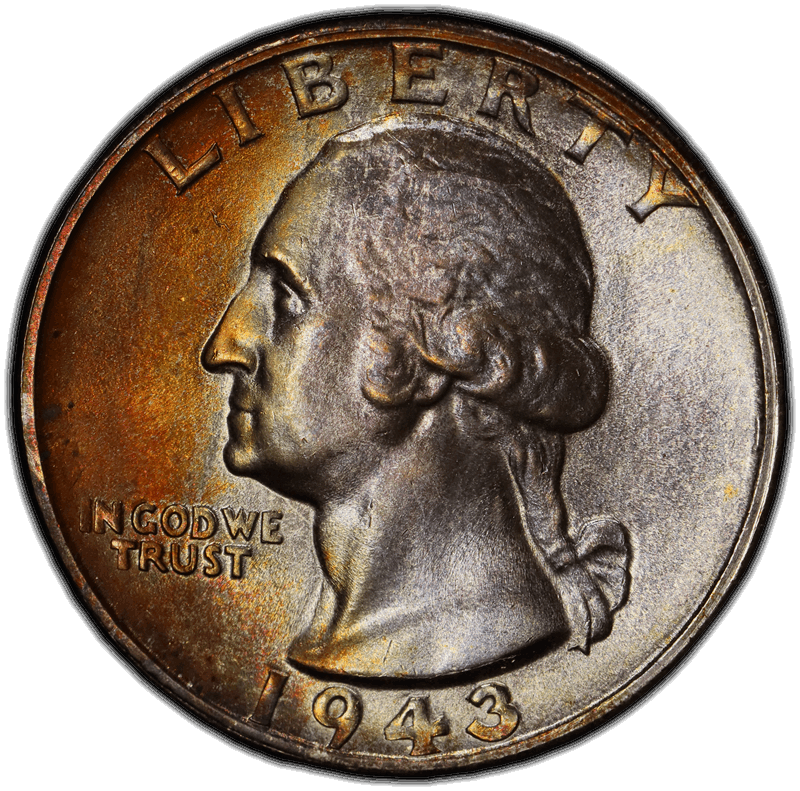 1943-S 25C PCGS MS 67+ CAC