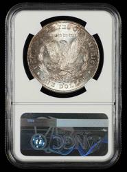 1878 S $1 VAM-17A Denticle Clash Hitlist 40 Bill Fivaz Signature Label NGC MS 62