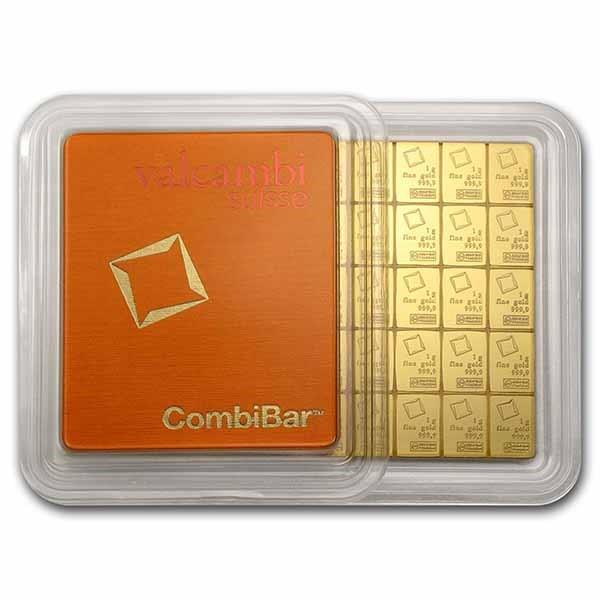 *Website Special* 50 Gram Valcambi Gold CombiBar -Sealed in Assay- 