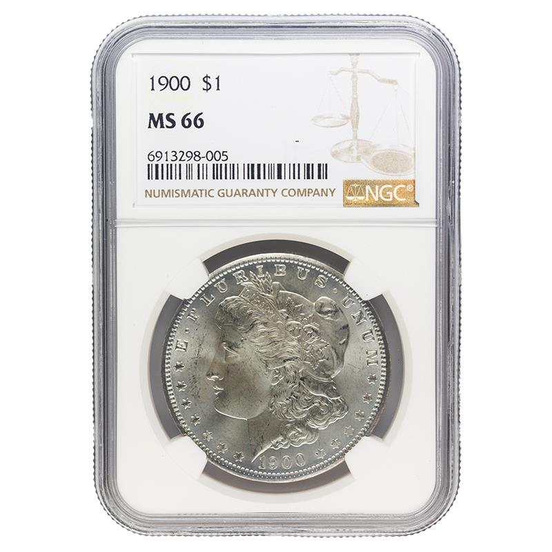 1900 Morgan Dollar, $1 NGC MS 66