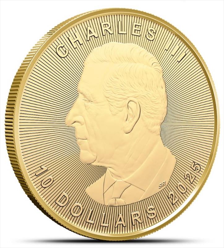 2025 $10 1/4oz. Canadian Gold Maple Leaf, BU