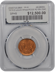 1915-D Lincoln  PCGS CAC RD 66+ 