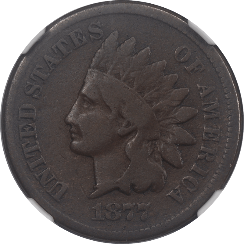 1877 Indian Cent 1c NGC VG 8 BN - Nice Key Date 