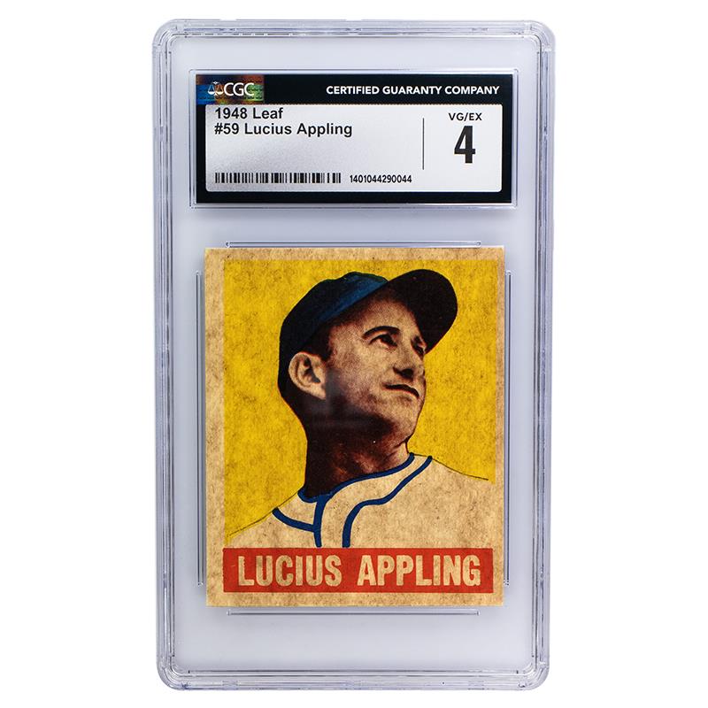 1948 Leaf Lucius Appling #59 CGC VG/EX 4 