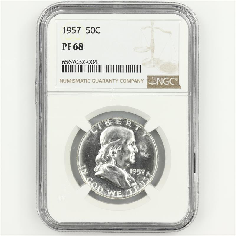 1957 50c Franklin Half Dollar PROOF - NGC PR68 - Multiple Coins Available