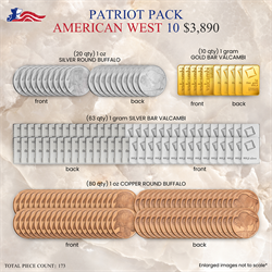 Patriot Pack American West Bonus Size - Pure Gold & Silver thumbnail 1