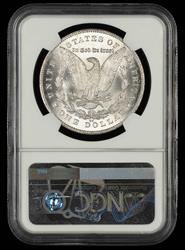 1880 CC Hitlist-40 VAM-7 Rev Of 78 Mint Error Obverse Struck Thru Bill Fivaz Signature Label  NGC MS 63