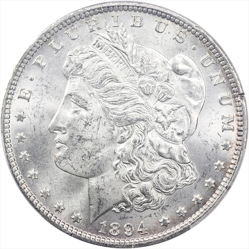 1894 Morgan Silver Dollar PCGS MS 62 CAC - Nice Original Coin