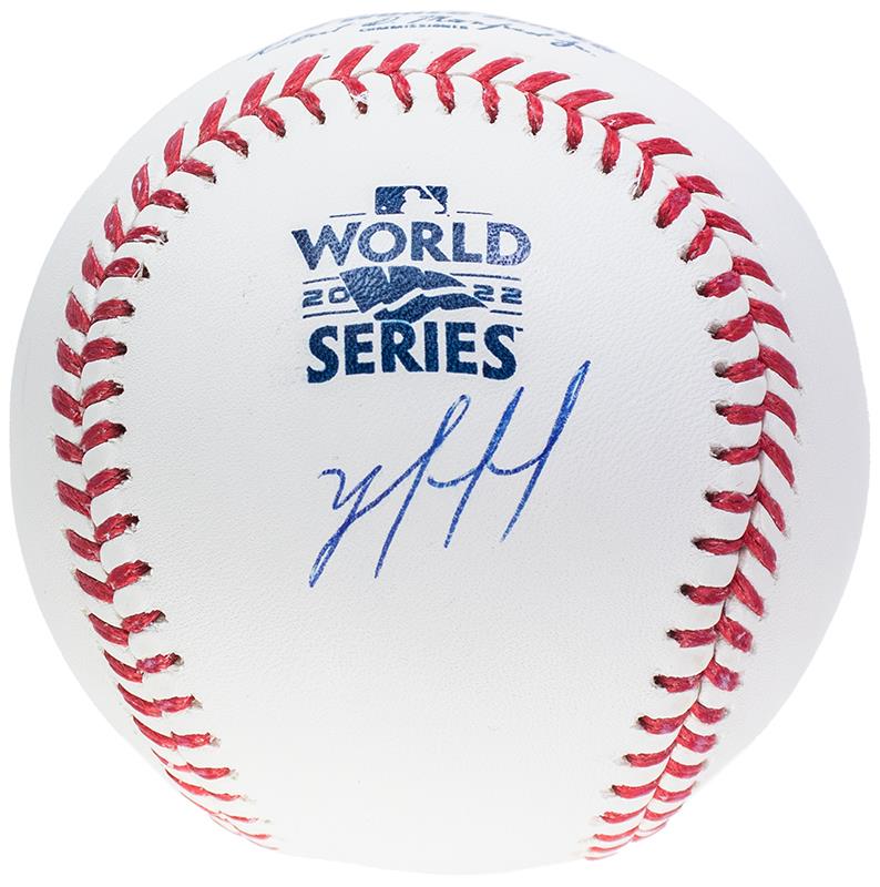 Yordan Alvarez Autographed 2022 World Series Baseball 