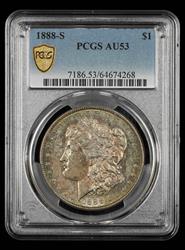 1888-S $1 PCGS AU-53