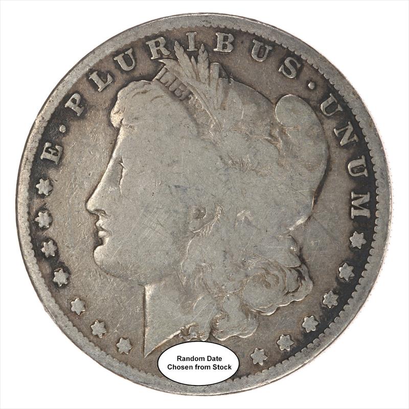 1878 to 1904 Common Date Morgan Silver Dollar Cull Condition - Random Year
