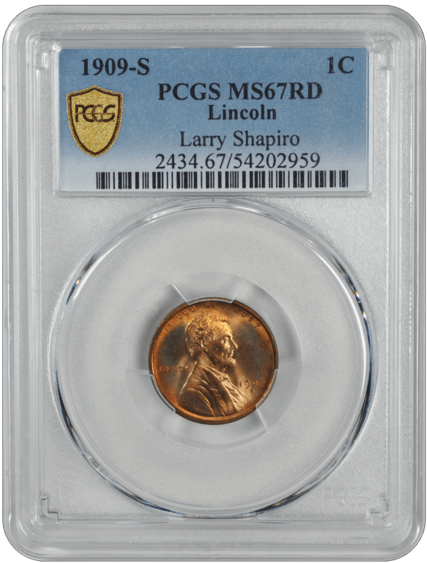 1909-S Lincoln PCGS CAC RD 67