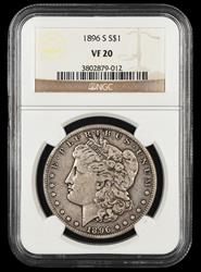 1896 S $1 NGC VF20
