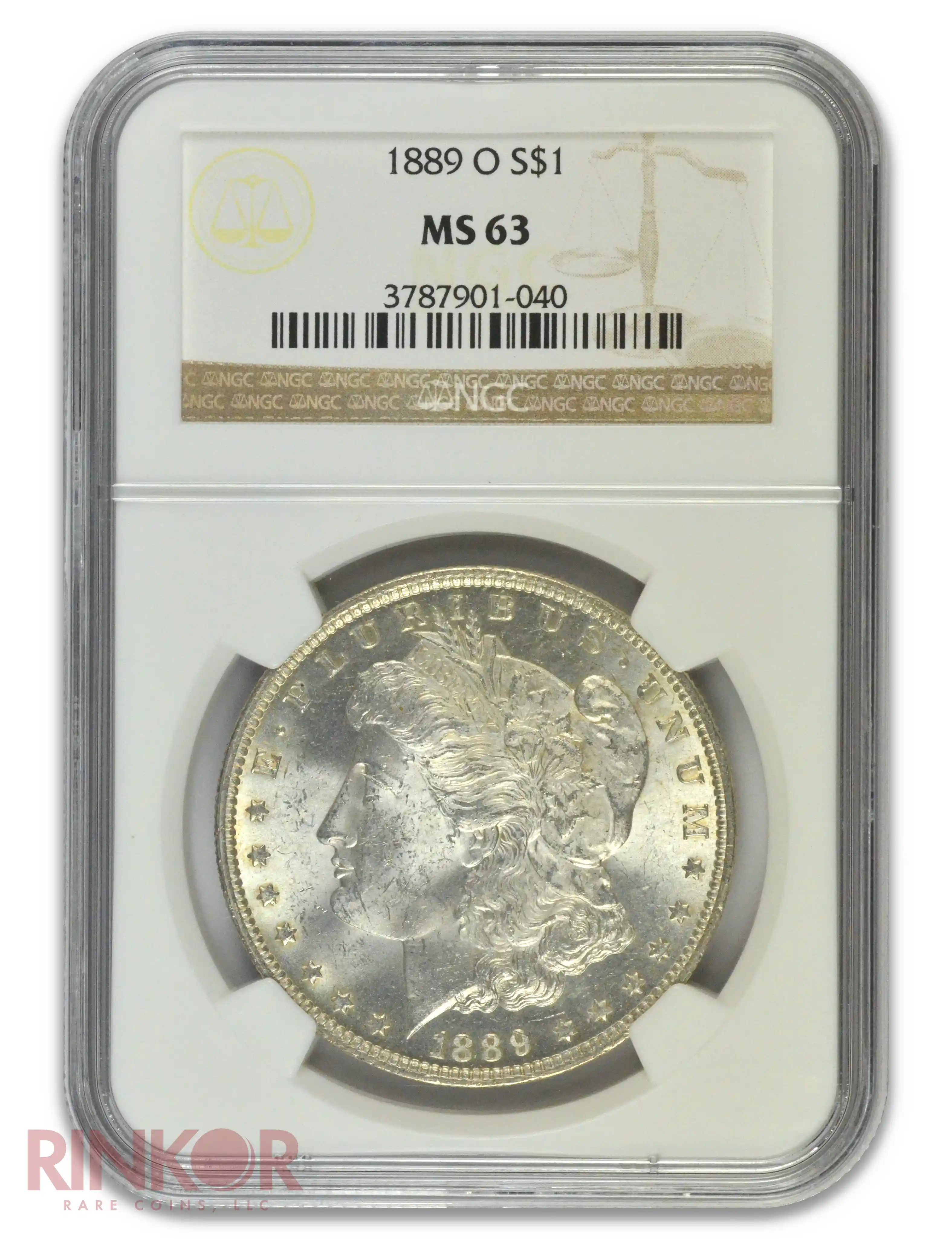 1889-O $1 NGC MS 63