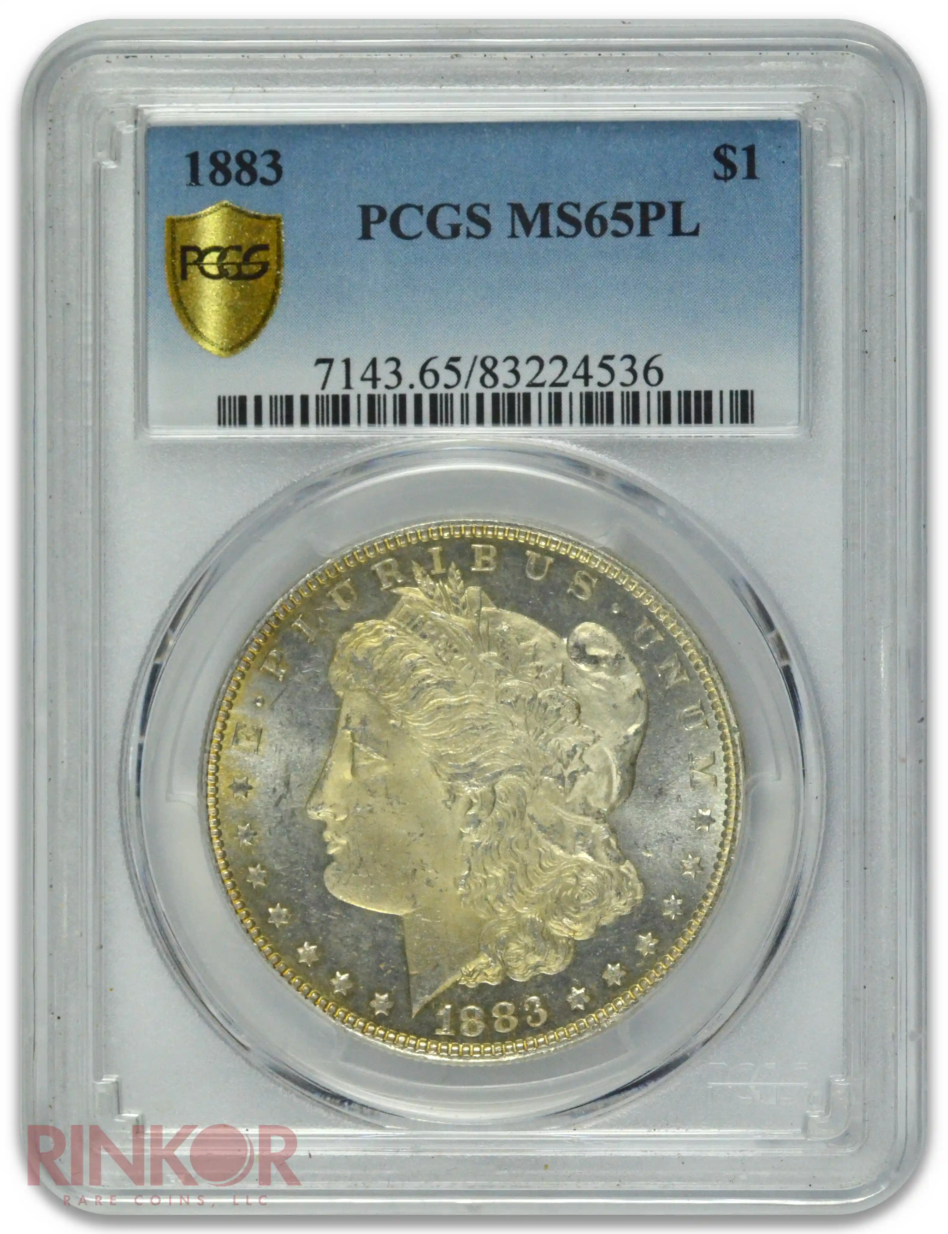 1883 $1 Morgan Dollar PCGS MS 65 PL