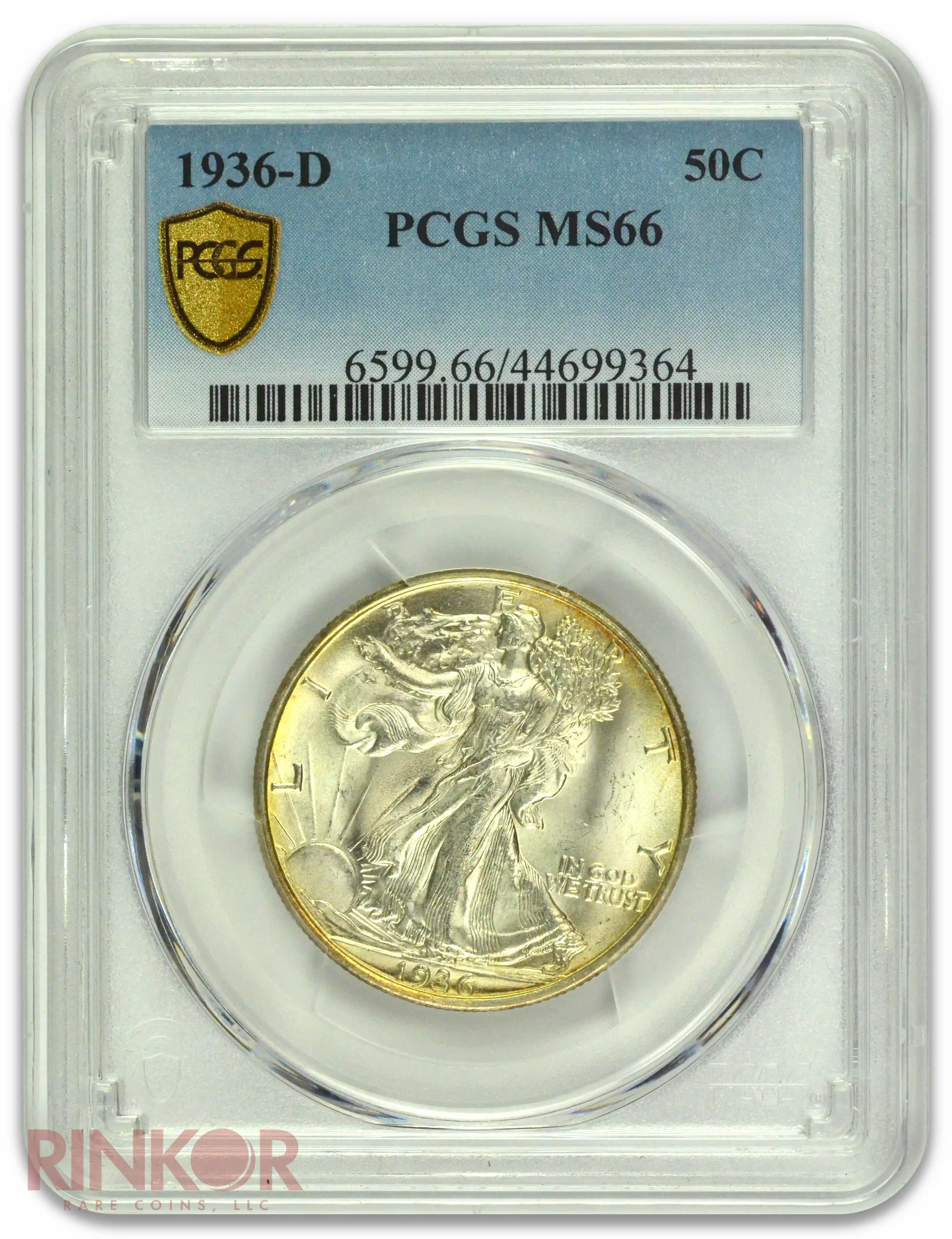 1936-D Walking Liberty Half Dollar PCGS