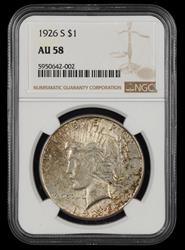 1926 S $1 NGC AU58 AU58